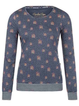 Charlie Choe Wandering Nights navy-blau/print schlafshirt