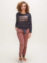 Charlie Choe Wild Nights dunkegrau schlafshirt