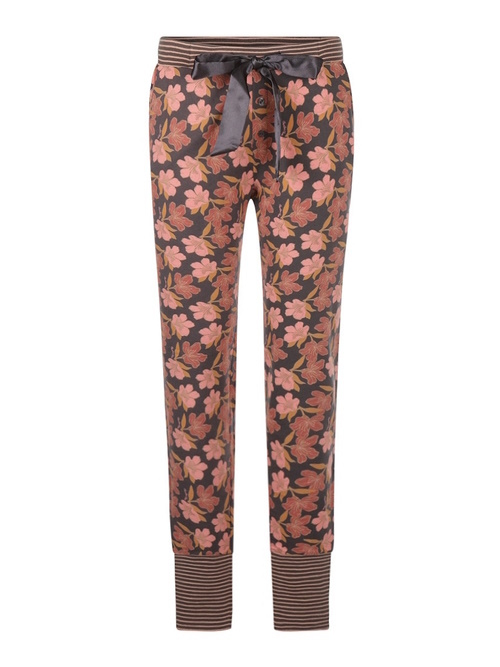 Charlie Choe Blumen-Nächte anthrazit pyjamahose
