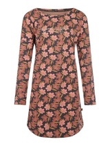 Charlie Choe Blumen-Nächte anthrazit nachtkleid