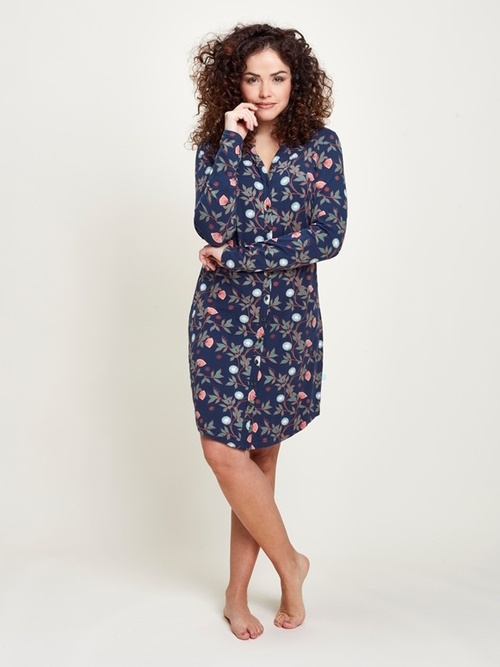 Charlie Choe Mystische Träume blau/print nachtkleid