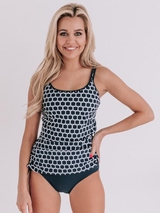 Bomain Dublin blau/weiß tankini set