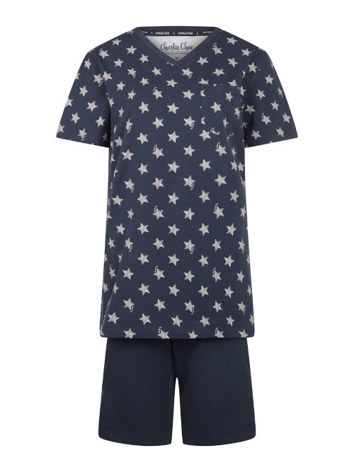 Charlie Choe RODEO navy-blau/print pyjama-shirt