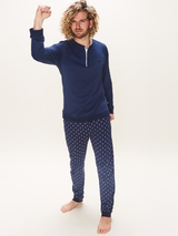 Charlie Choe UNI navy-blau pyjama-shirt