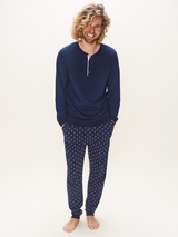 Charlie Choe UNI navy-blau pyjama-shirt
