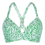 LingaDore Strand Getreidegras grün/weiß gemoldefer bikini bh
