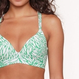 LingaDore Strand Getreidegras grün/weiß gemoldefer bikini bh
