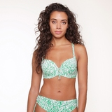 LingaDore Strand Getreidegras grün/weiß gemoldefer bikini bh