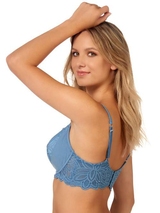 After Eden D-Cup & Up Syl jeans blau vorgeformter bh