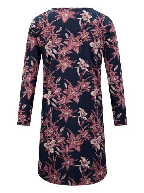 Charlie Choe Fantasie Träume navy-blau/elfenbein nachtkleid