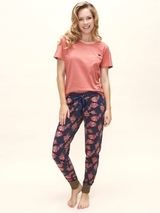 Charlie Choe Wilde Flora navy-blau/print pyjamahose
