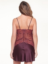 LingaDore Nacht Winetasting weinrot slipdress