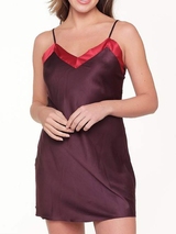 LingaDore Nacht Winetasting weinrot slipdress
