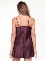 LingaDore Nacht Winetasting weinrot slipdress