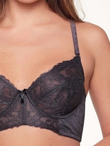 LingaDore Dark Snake navy-blau nicht geformter bh