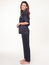 LingaDore Nacht Dark Snake navy-blau kimono