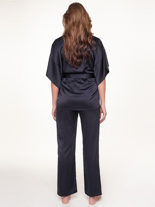 LingaDore Nacht Dark Snake navy-blau kimono