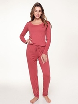 LingaDore Nacht Dusty Cedar antique rose pyjama