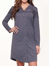 LingaDore Nacht India Velvet blau nachtkleid