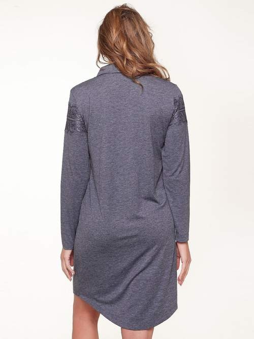 LingaDore Nacht India Velvet blau nachtkleid