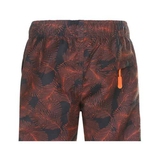 Insel Feder orange/print badehose