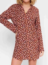 LingaDore Nacht Love braun/print nachtkleid