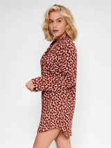 LingaDore Nacht Love braun/print nachtkleid