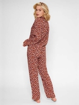 LingaDore Nacht Love braun/print pyjama