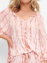 LingaDore Nacht Tie-Dye Hippie orange/print schlafshirt