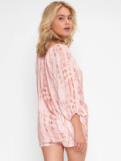 LingaDore Nacht Tie-Dye Hippie orange/print schlafshirt