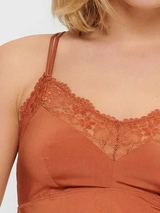 LingaDore Täglich Basic leder braun spaghetti top
