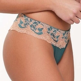 LingaDore  Turquoise & Sand türkis/print string