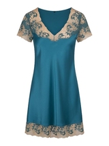 LingaDore Nacht Turquoise & Sand türkis/print nachtkleid