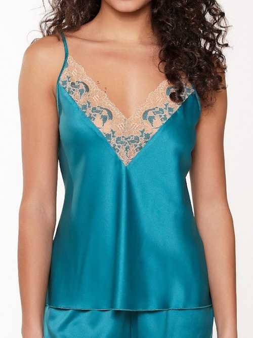 LingaDore Nacht Turquoise & Sand türkis schlafshirt