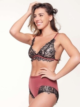 LingaDore LingaDore Love Black Ruby schwarz/rot ohne bügel bh