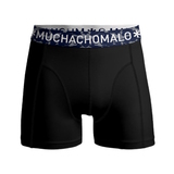 Muchachomalo Light Cotton Solid schwarz/violett boxershort