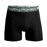 Muchachomalo Light Cotton Solid schwarz/grün boxershort