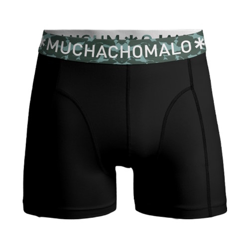 Muchachomalo Light Cotton Solid schwarz/grün boxershort