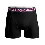 Muchachomalo Light Cotton Solid schwarz/rot boxershort