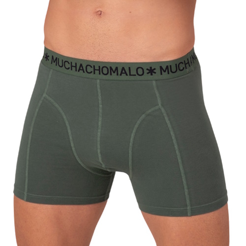 Muchachomalo Light Cotton Solid khaki boxershort