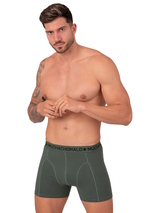Muchachomalo Light Cotton Solid khaki boxershort
