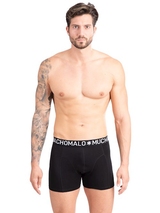 Muchachomalo Light Cotton Solid schwarz boxershort