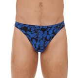 HOM Quentin blau/print männer string