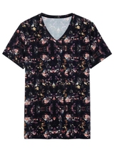 HOM Sebastian schwarz/print shirt