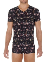 HOM Sebastian schwarz/print shirt