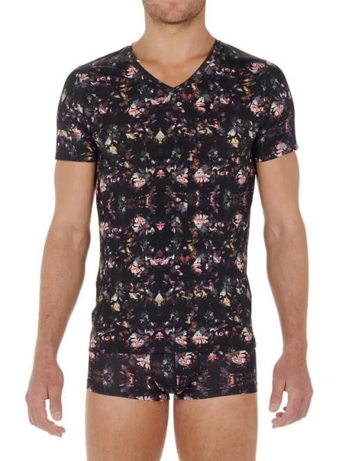 HOM Sebastian schwarz/print shirt