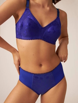 Naturana Minimizer violett/print ohne bügel bh