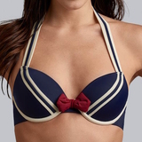 Marlies Dekkers Bademode Sailor Mary navy-blau/elfenbein push up bikini bh
