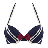 Marlies Dekkers Bademode Sailor Mary navy-blau/elfenbein push up bikini bh
