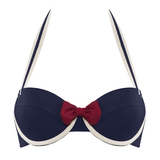 Marlies Dekkers Bademode Sailor Mary navy-blau/elfenbein gemoldefer bikini bh